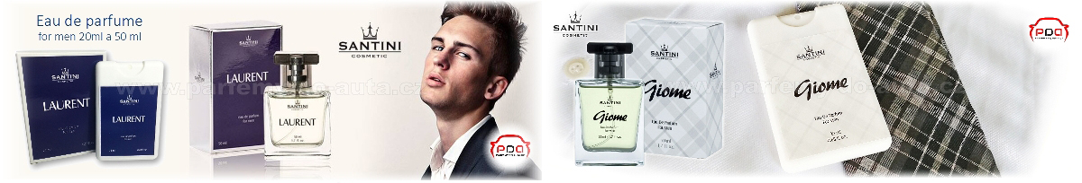 Pánské parfémy Santini Cosmetic - levné francouzské parfémy pro každého